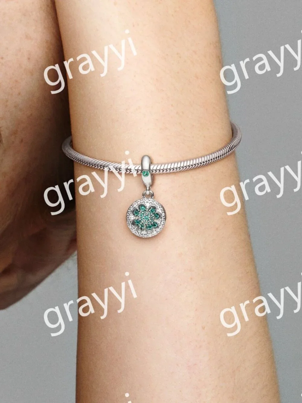 Pandora Lucky Four Leaf Clover Dangle Charm